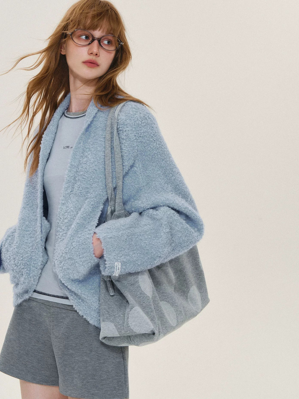 Soft Boucle Batwing Cocoon Cardigan