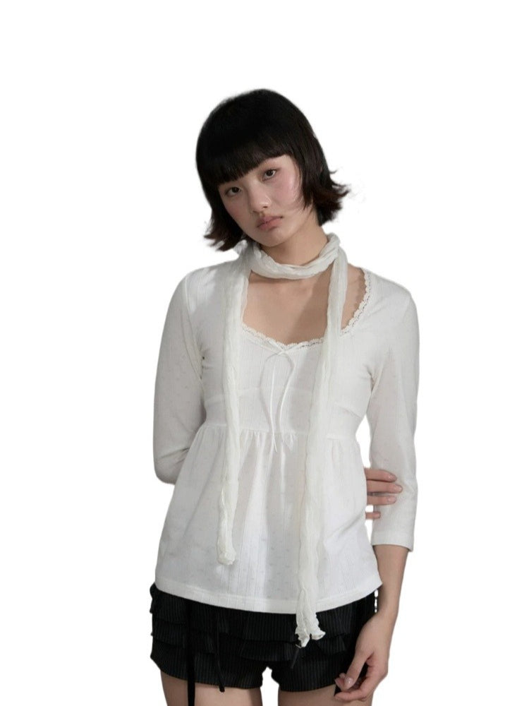 Lace V-Neck Top