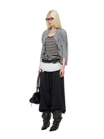 Korean Drawstring Knit Cardigan