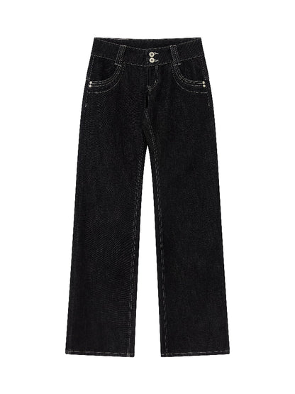 Vintage Low-Rise Straight Jeans