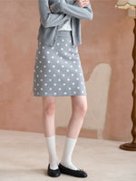 Polka Dot Knit Two-Piece Set