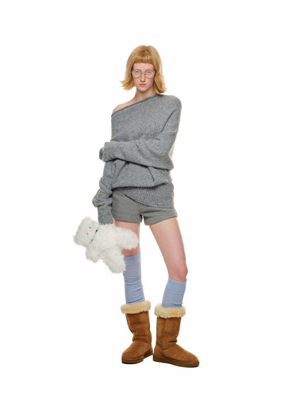 Fleece-Lined Short Sweatpants