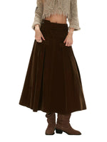 Vintage Velvet A Line Maxi Skirt