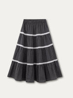 Vintage Plaid Shirt & Skirt Set