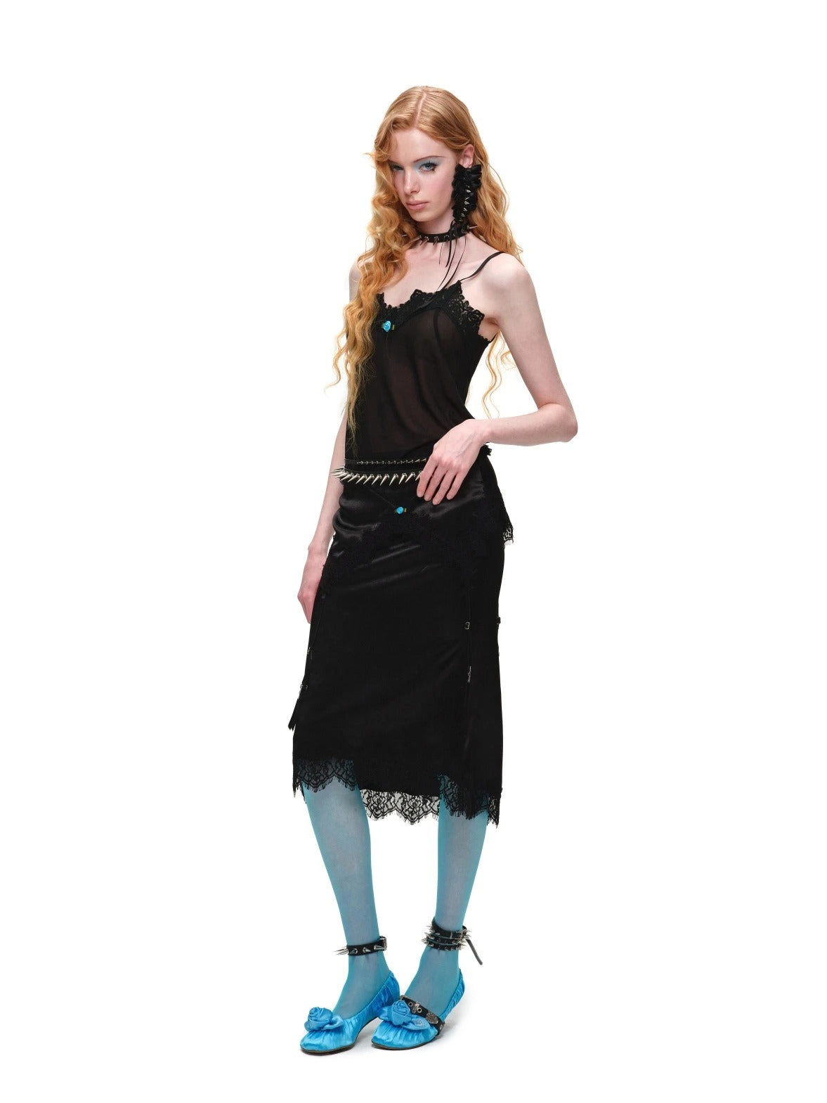 Lace Chiffon Cami Top