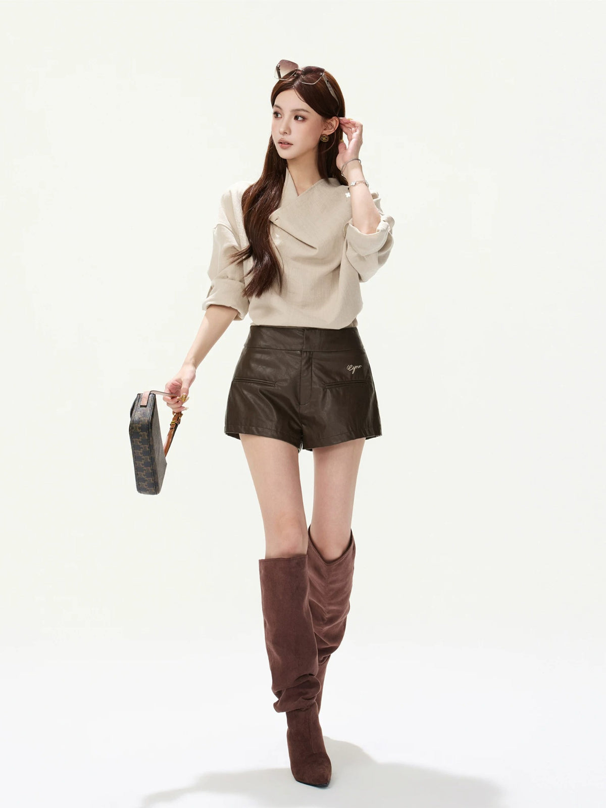 PU Leather Shorts