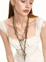 Multi-Layer Heart Tassel Necklace