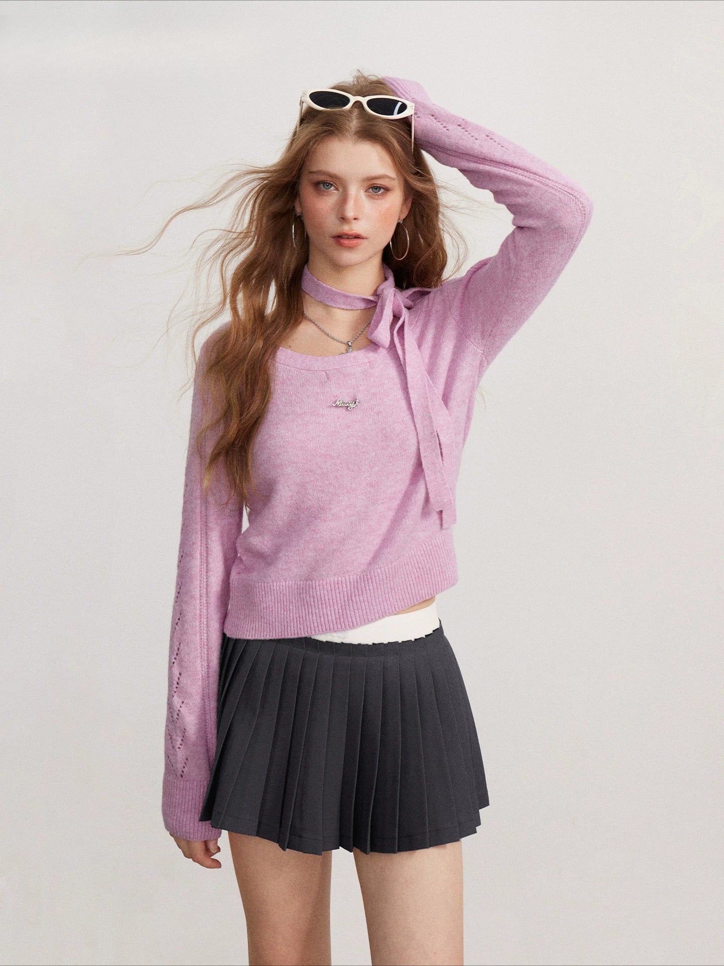 Reversible Cutout Knit Top