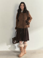 Oak Study Faux-Shearling Suede Jacket