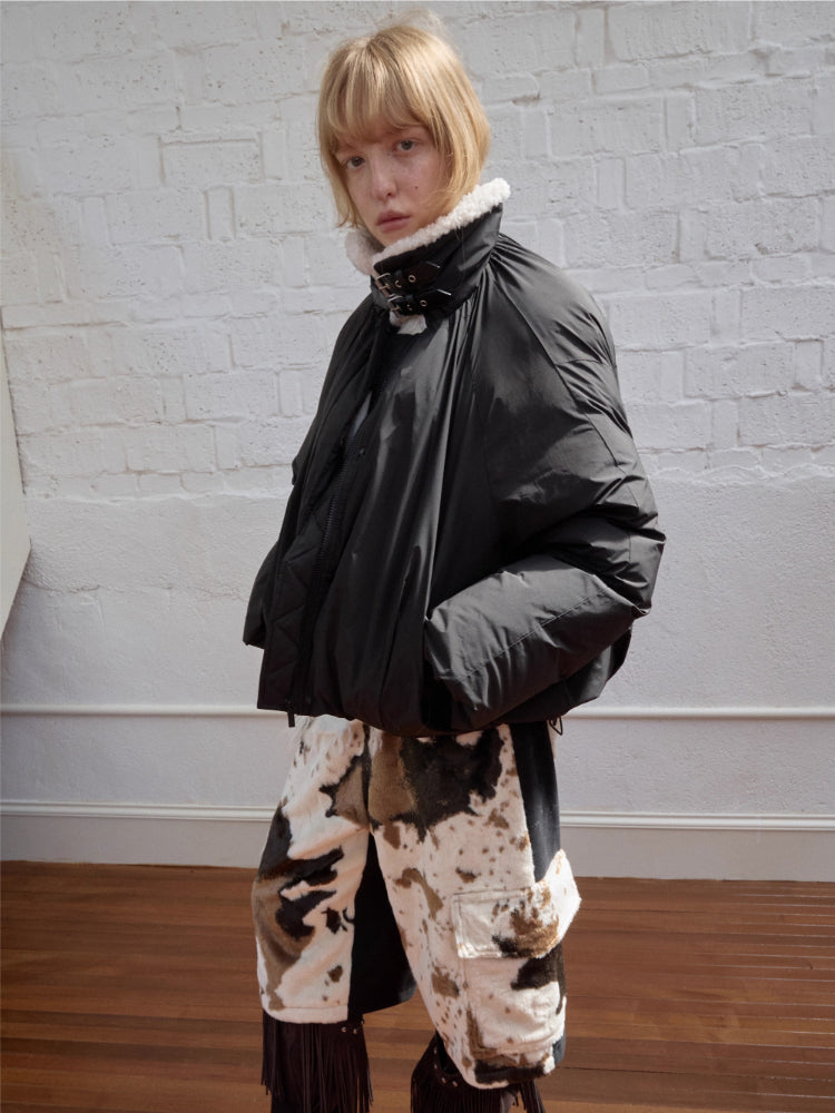 Belted Cocoon Down Jacket