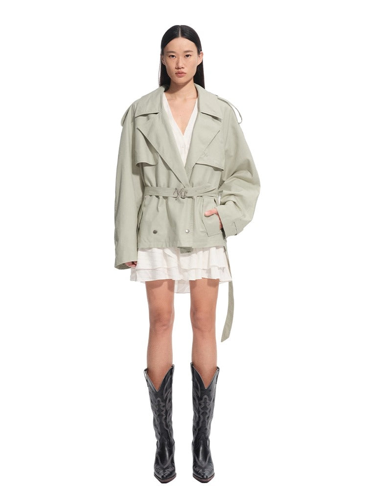 Rune Cotton Tencel Trench Coat