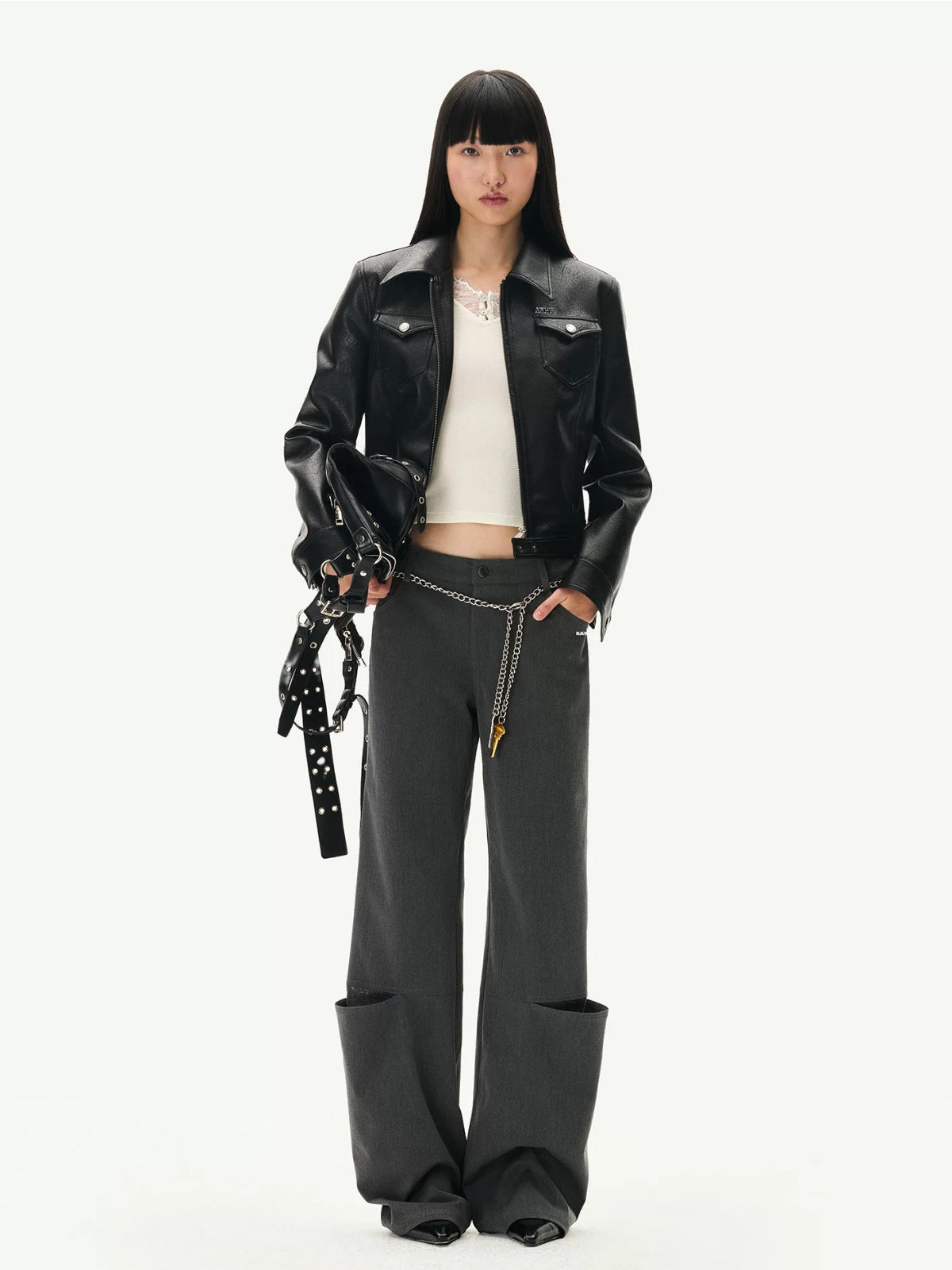 Storm Rider Textured Leather Jacket