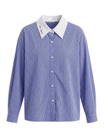 Blue Plaid Polo Shirt