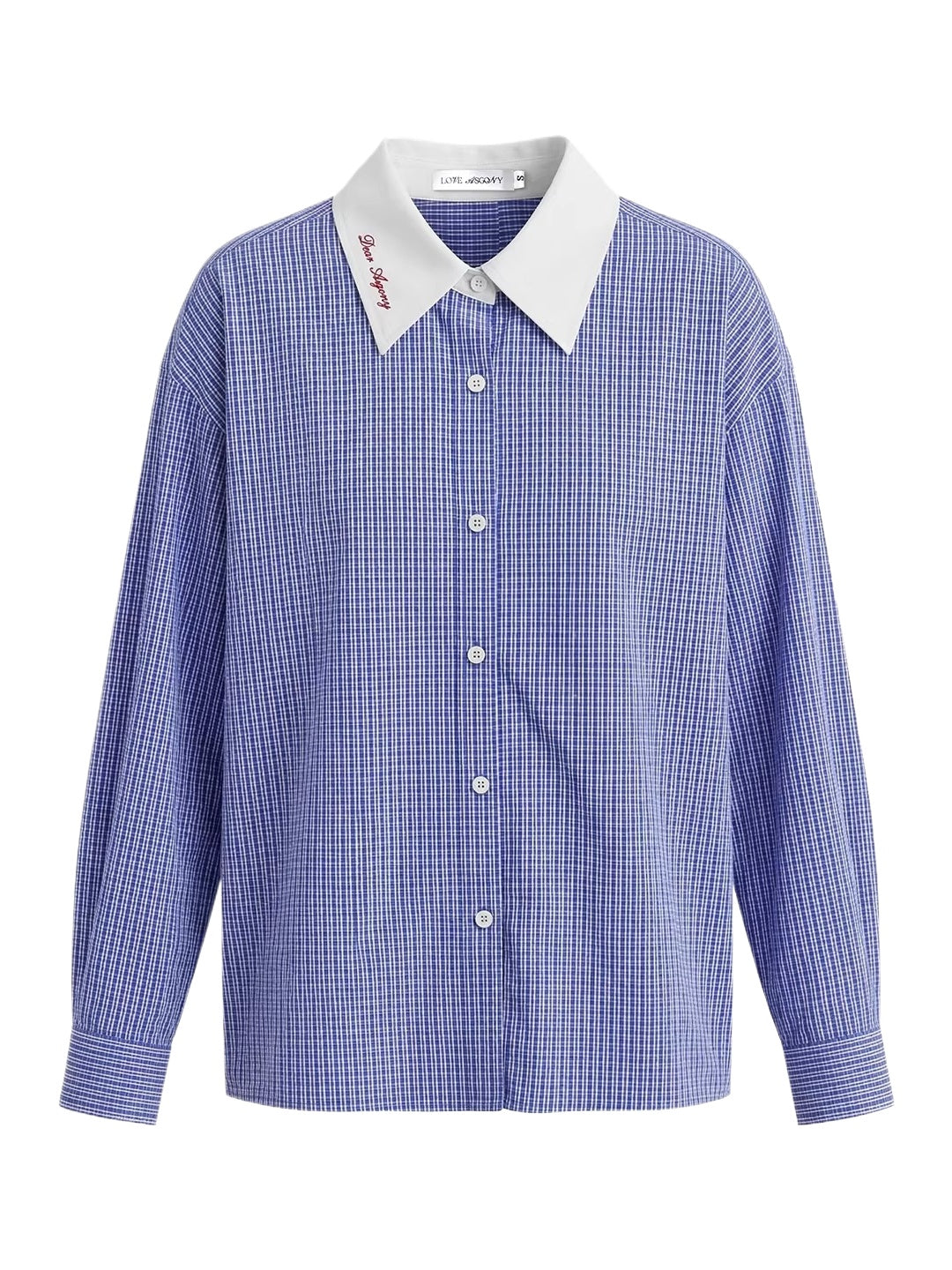 Blue Plaid Polo Shirt