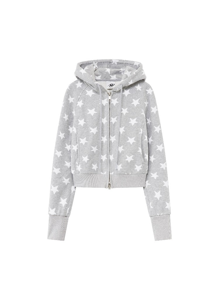 Star Print Hoodie Set