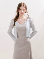 Lace Trim Knit Cardigan
