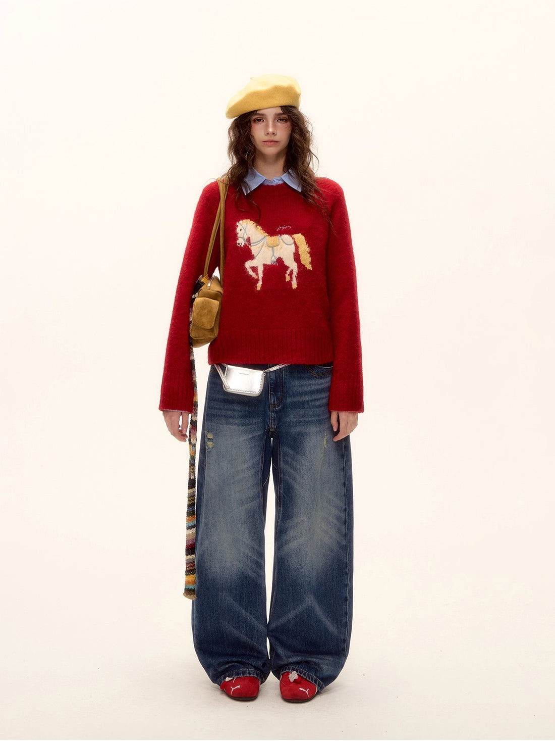 Vintage Curved-Blade Jeans