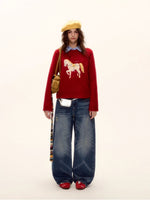 Vintage Curved-Blade Jeans