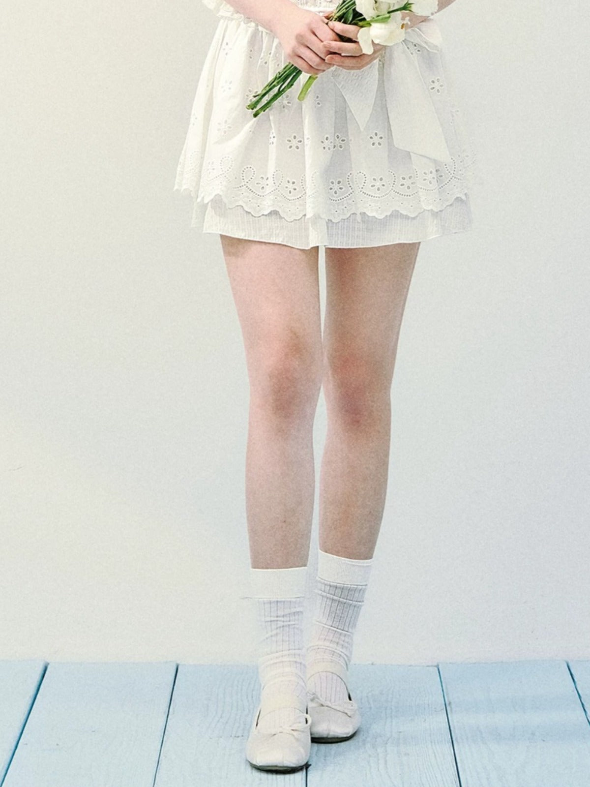 Embroidered Plaid Set