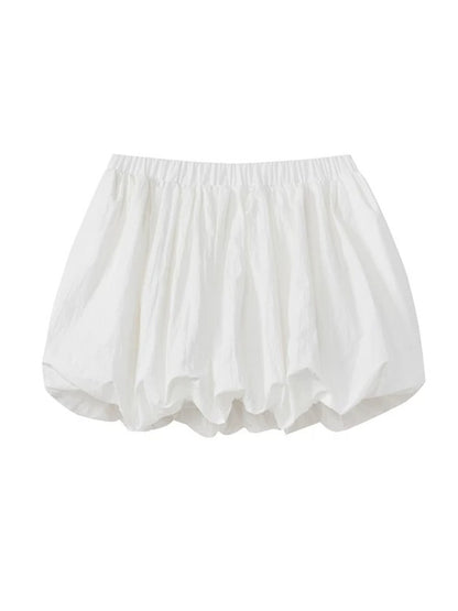 White Bubble Skort
