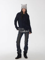 Cable Wool Brushed Sweater