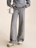 Embroidered Knit Lounge Set