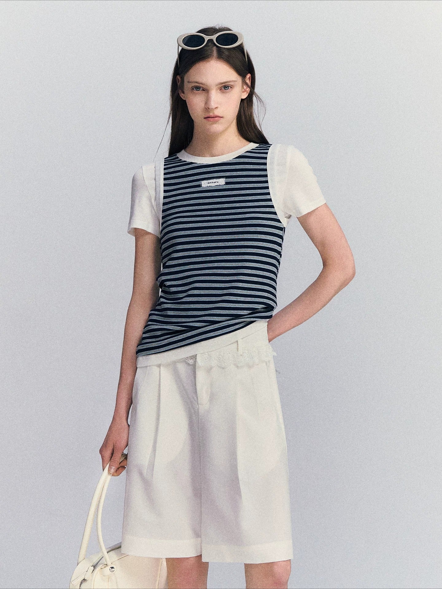 Contrast Stripe Tee