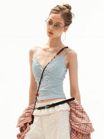 Lace Trim Padded Camisole Top