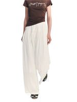 Linen Blend Wide Pants
