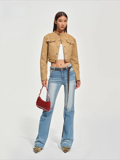 Suede-Touch Short Hunting Jacket