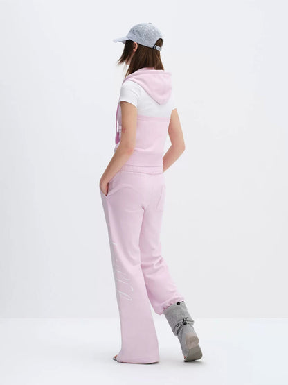Sleeveless Hoodie &amp; Flared Pants Set