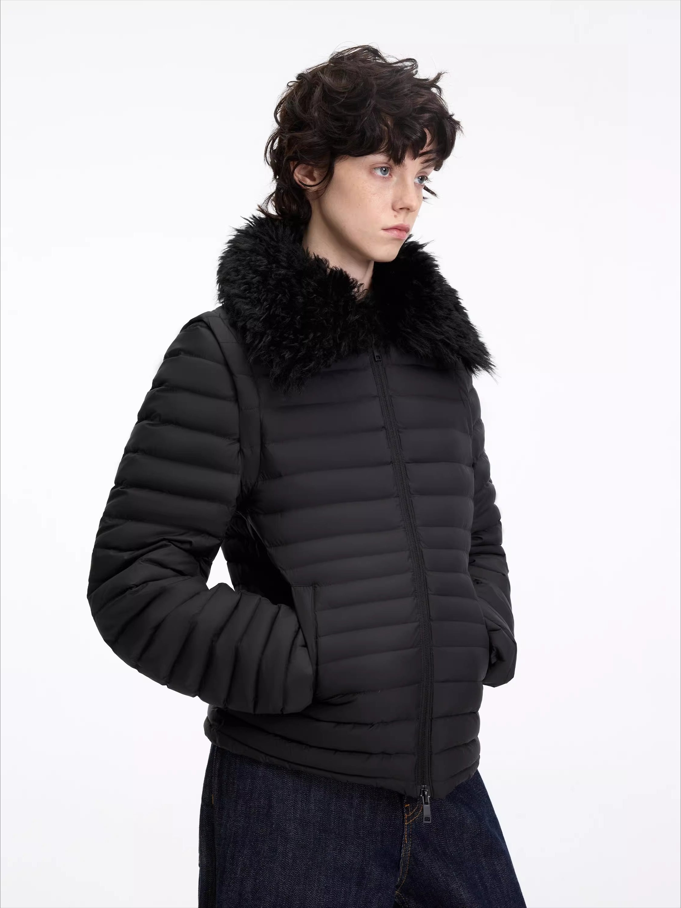 Detachable Fur Down Jacket