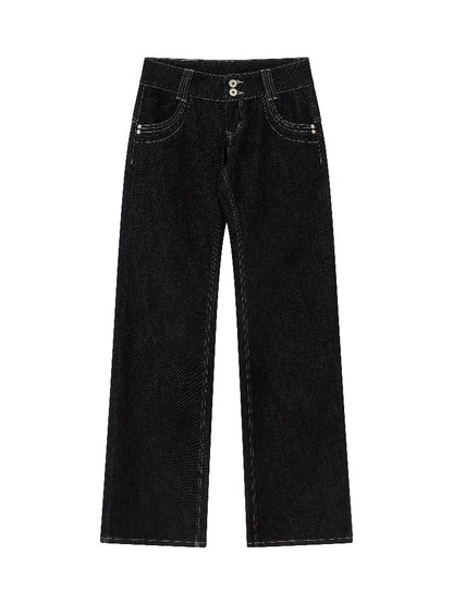 Vintage Low-Rise Straight Jeans