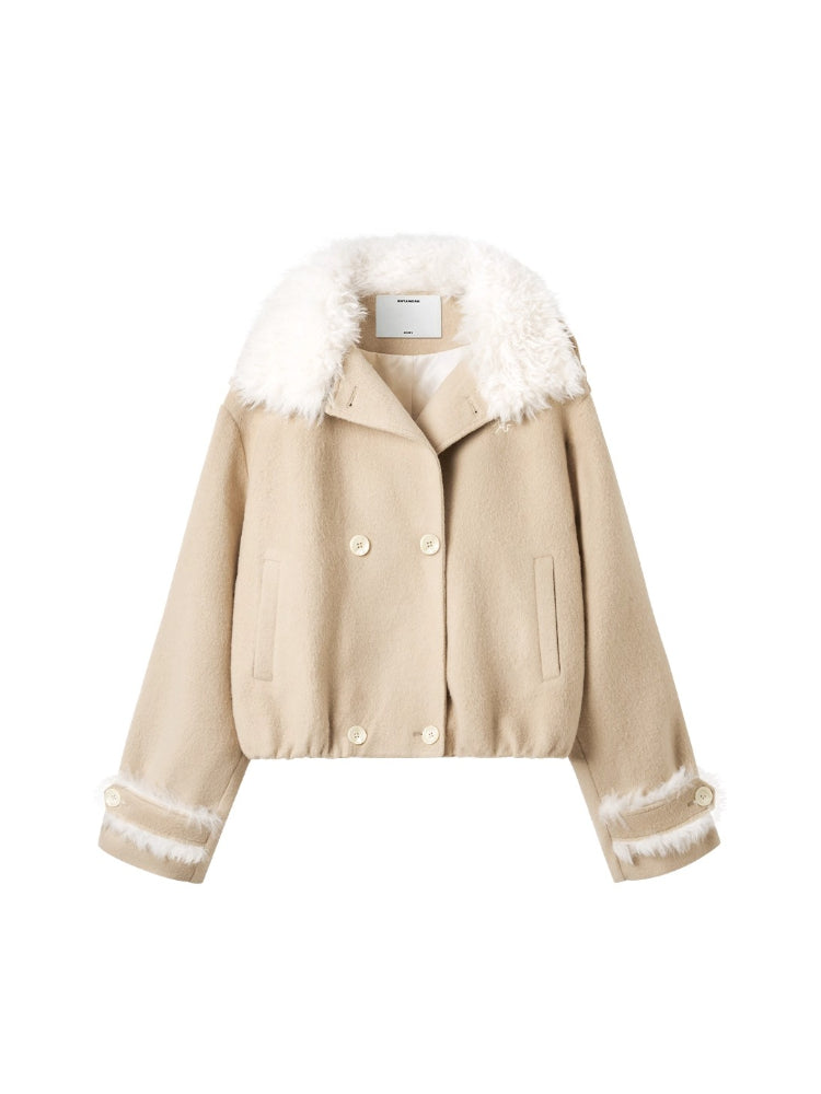 Polar Sculpted Wool-Blend Jacket