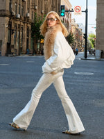 Polar Flare Stretch Denim Pants
