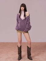 High Neck Sleeveless Knit Top