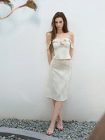 Lace Ruffle Two Piece Set
