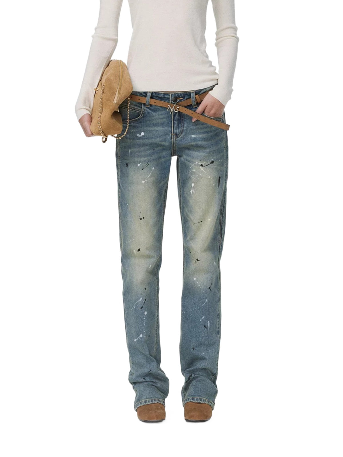 Retro Washed Slim Denim Jeans