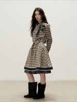 Plaid Shirt Skirt Set