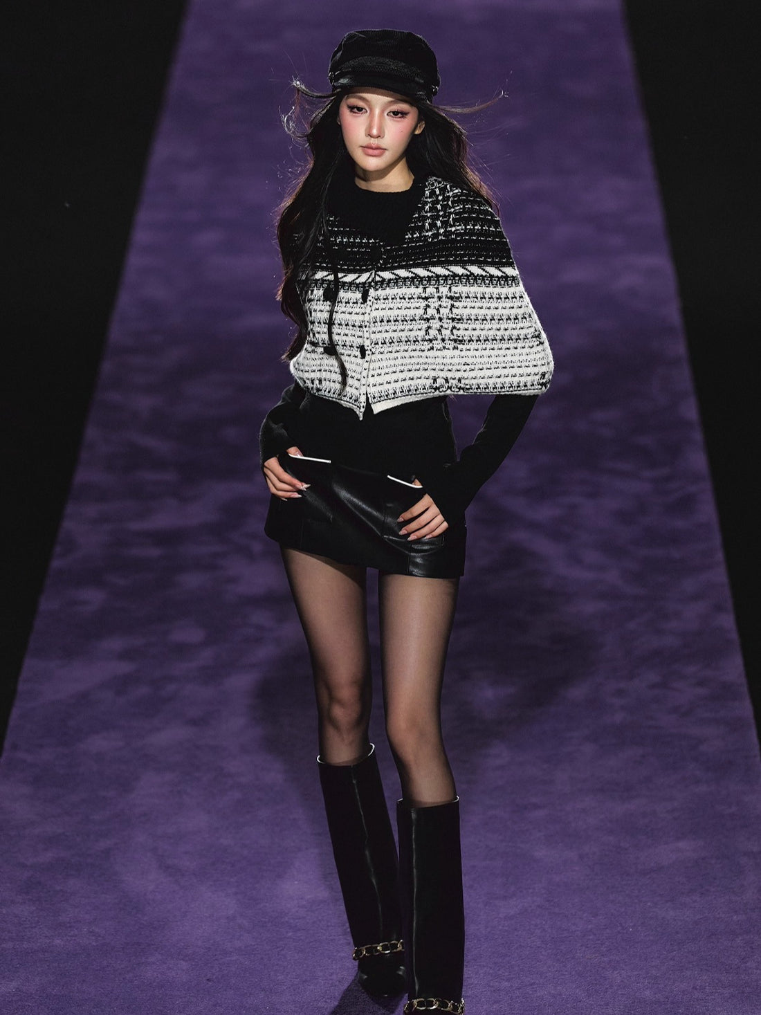 Special Yarn Cape Knit Set