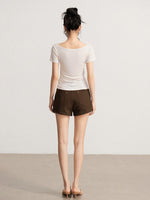 Rhinestone Cotton Hot Shorts