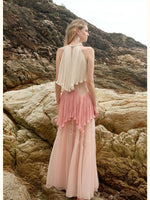 Laguna Lace Halter Maxi Dress