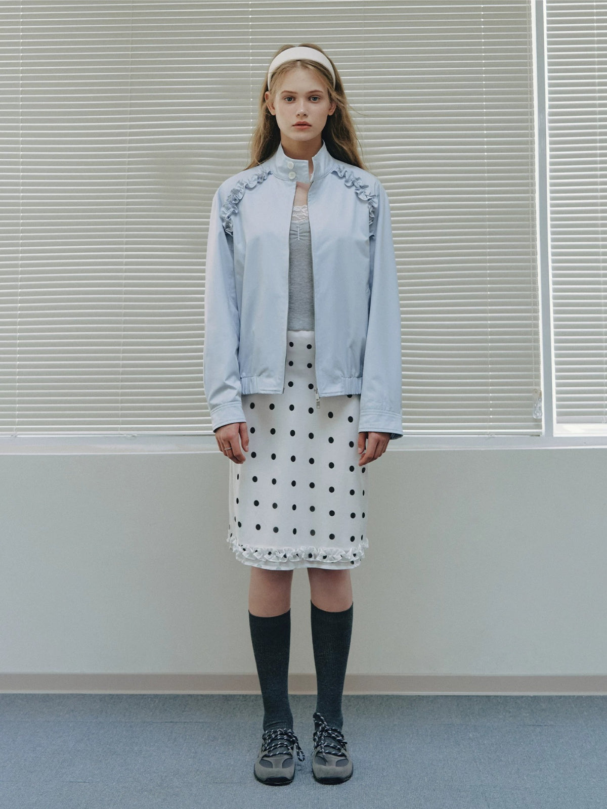 Polka Dot Midi Skirt