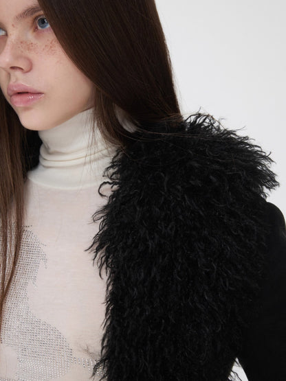 Crystal-Embellished Turtleneck