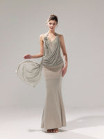 Draped Knit Mesh Set