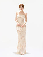 Embroidered Mermaid Maxi Dress