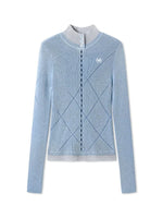 Contrast Collar Knit Layered Top