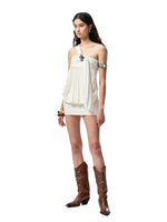 One-Shoulder Knotted Bud-shaped Strapless Dress