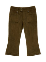Tencel Cotton Corduroy Cropped Pants