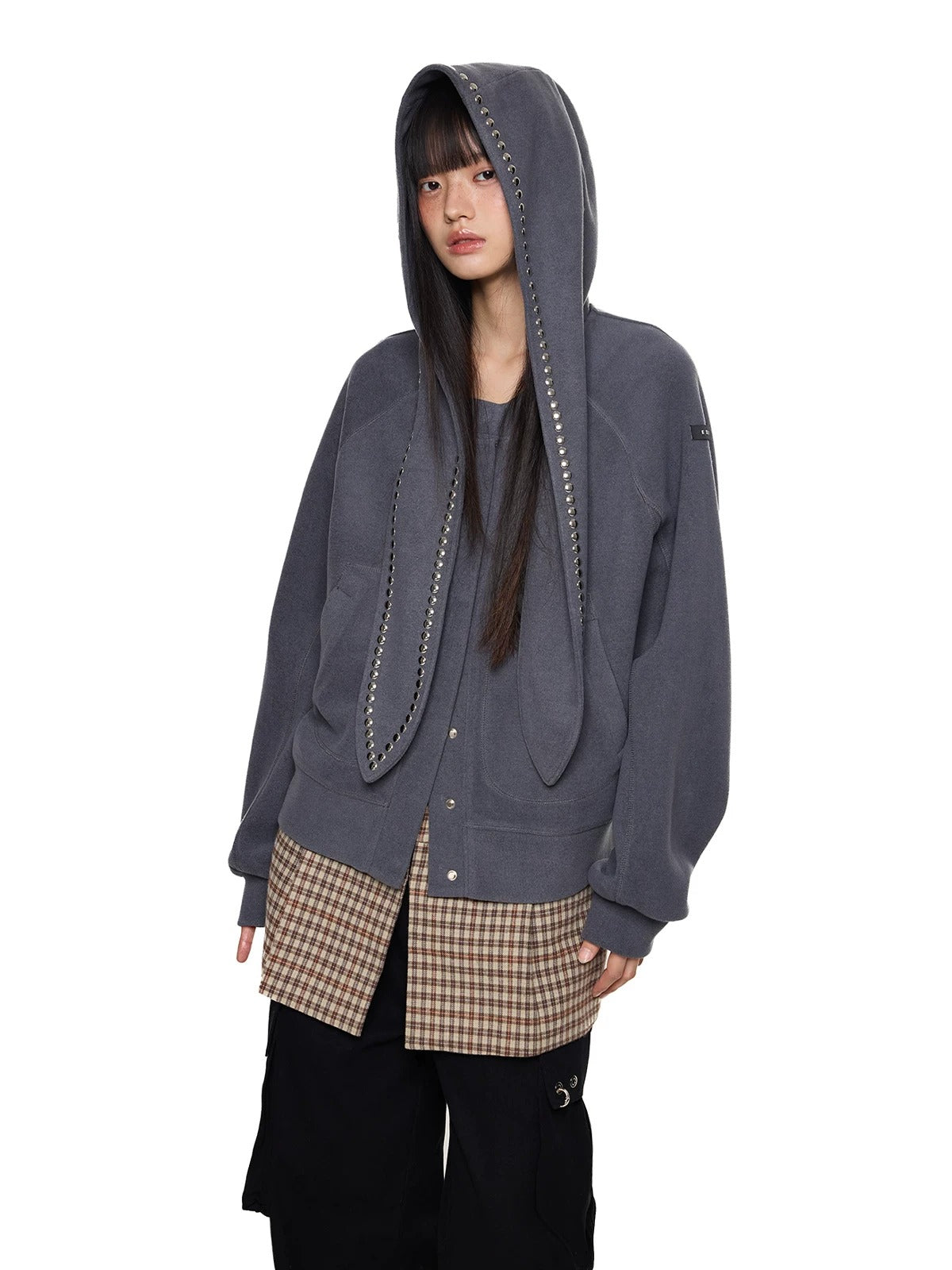 Rabbit Ear Rivet Hoodie